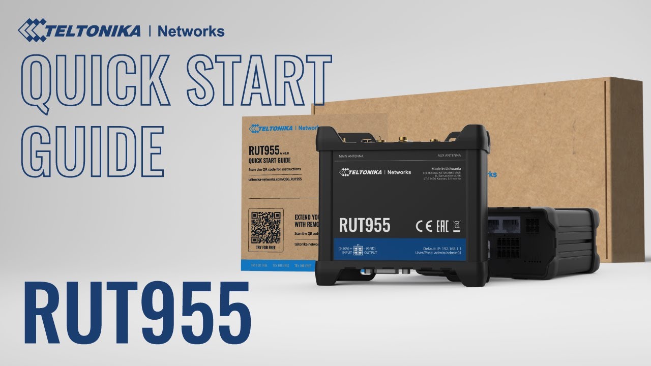 Quick Start Guide | Teltonika RUT955 Router