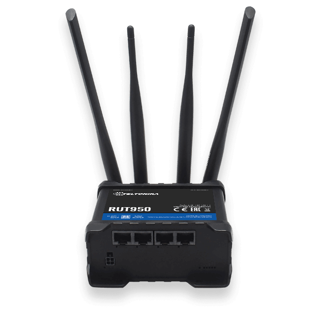 RUT950 – Router LTE CAT4 industrial dual SIM