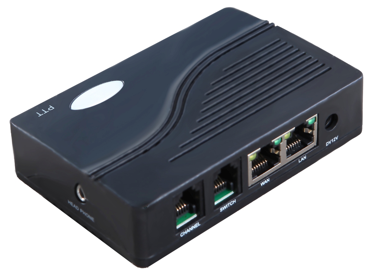 RoIP102 – 1 channel audio and PTT gateway to SIP protocol