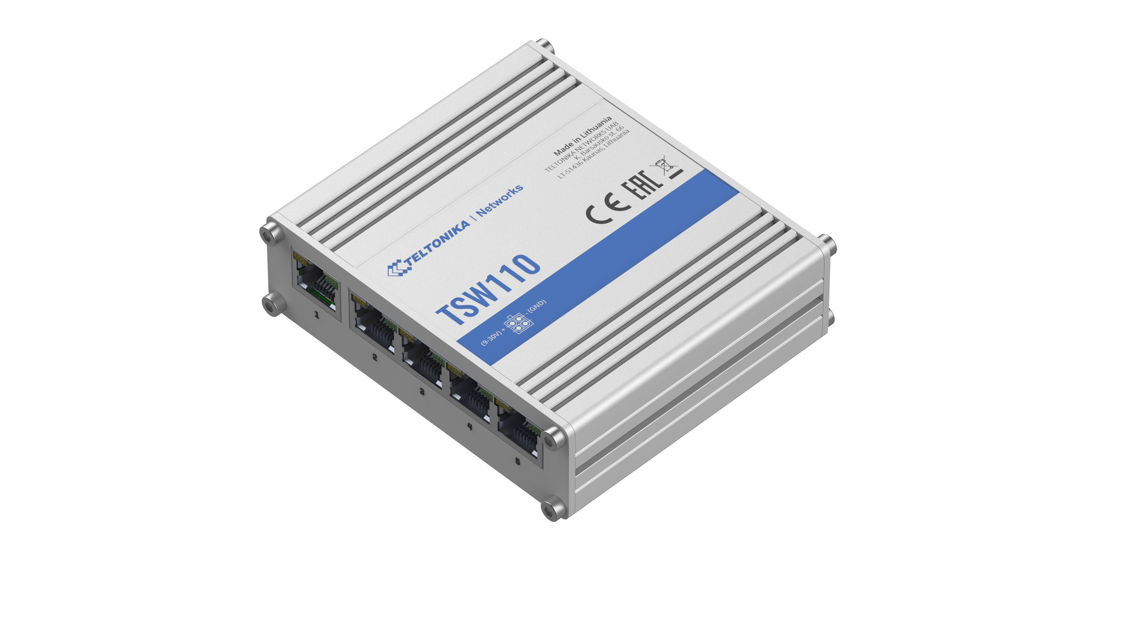 TSW110 – Unmanaged switch, 5xGbE, 4xPOE 802.3at/af (copia)